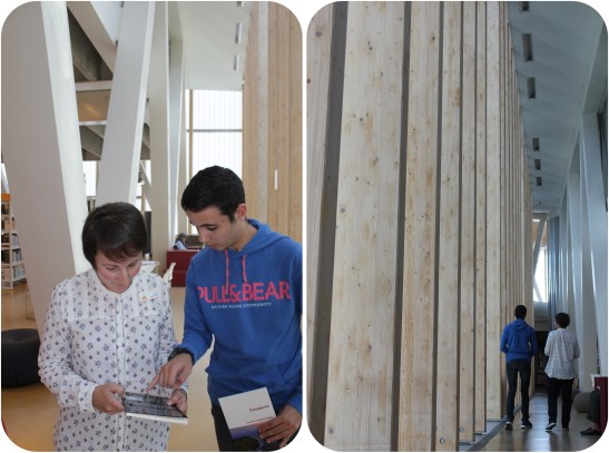 David Sobrino na biblioteca agora