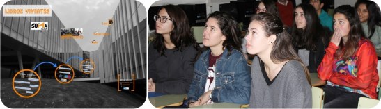 Co alumnado de 1º BAC do IES Agra I. Fai click na imaxe para ver a presentación de Libros Vivintes