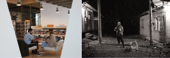 Imaxe de Ramón Campos Iriarte, fotógrafo bogotano formado en Ciencia Política que decidiu hai dez anos seguir os pasos de seu pai, o recoñecido documentalista Yezid Campos e cubrir os conflitos en América Latina. O seu interese particular na guerra de Colombia levouno até os lugares máis apartados do país, en especial ao departamento do Chocó, a provincia máis pobre do país e unha das máis golpeadas pola guerra. Na imaxe, un guerrilleiro do ELN no 2014.